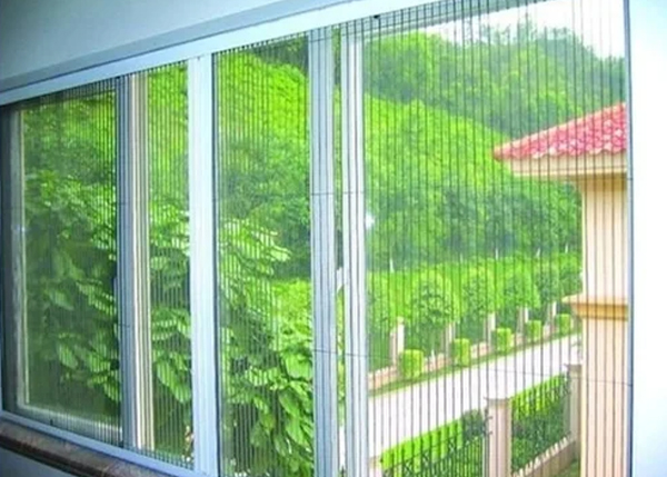 Pleated Mosquito Net for Window Vertical